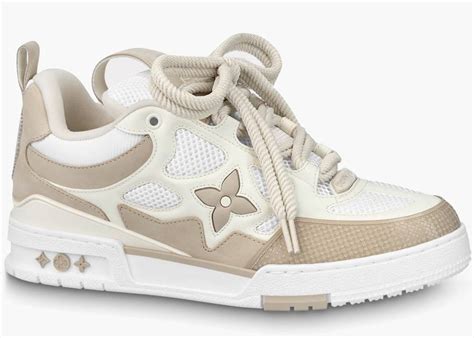 white louis vuitton trainers|louis vuitton beige white trainer.